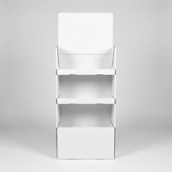 Cardboard point-of-sale floor display